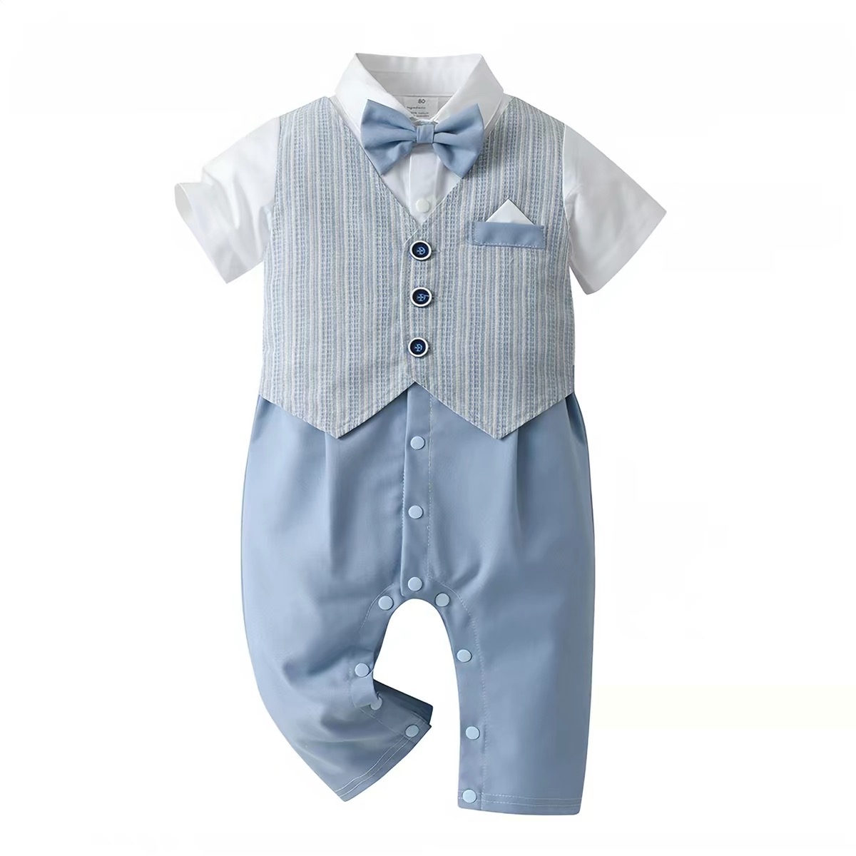 European And American Children's Wear Baby Summer Short-sleeved Hassel Climbing Wear
